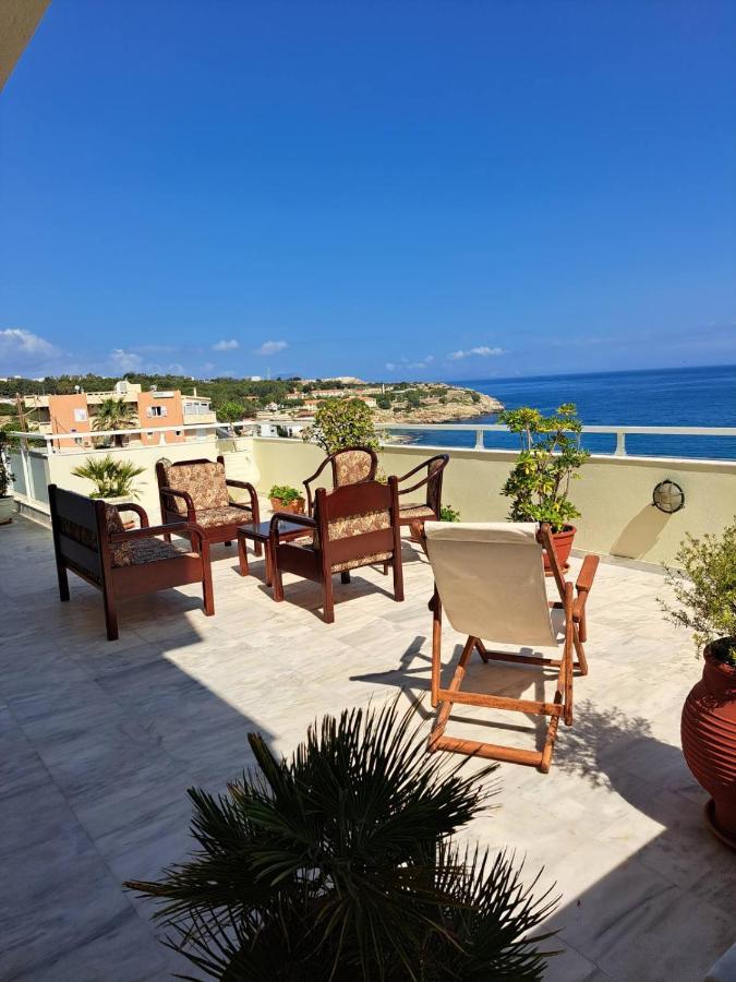 Seaview Flora'S Luxury Apartment-300Meters From The Beach Rethymno Exterior foto