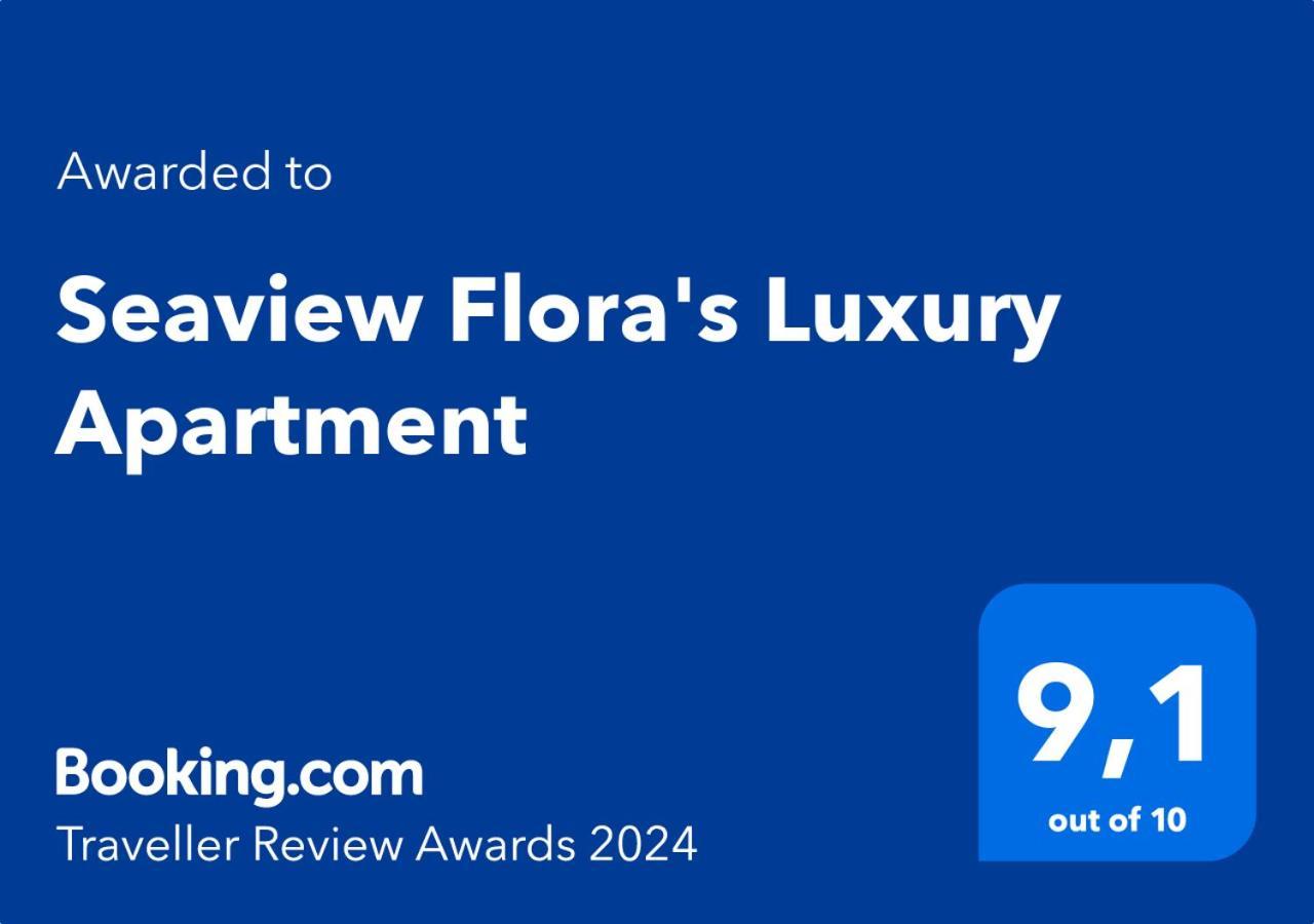 Seaview Flora'S Luxury Apartment-300Meters From The Beach Rethymno Exterior foto